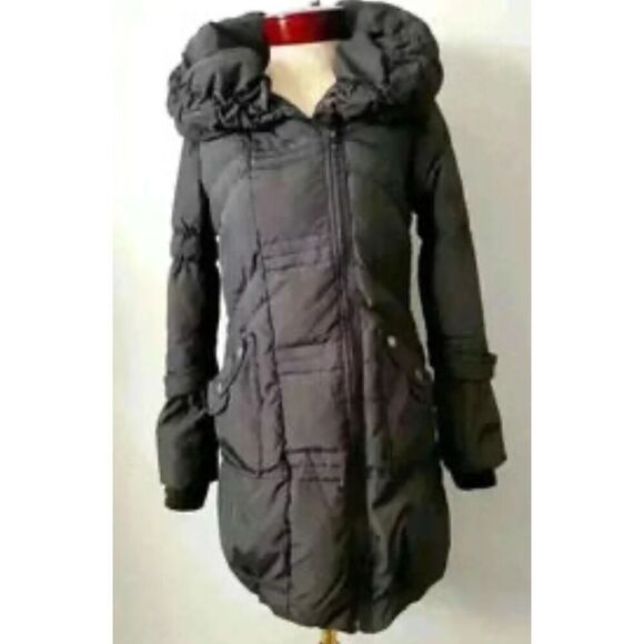 Betsey Johnson black long/midi jacket/coat/puffer 2xl plus size - Picture 3 of 9